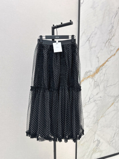 CD NEW polka dot mesh skirts