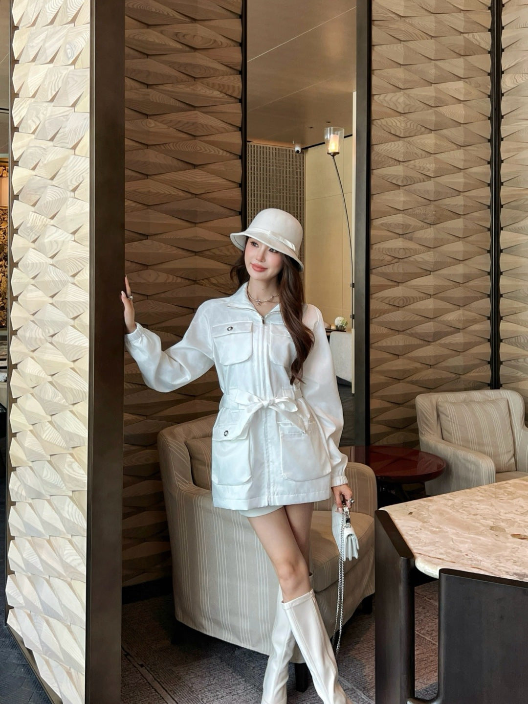 Chan NEW belted jacket