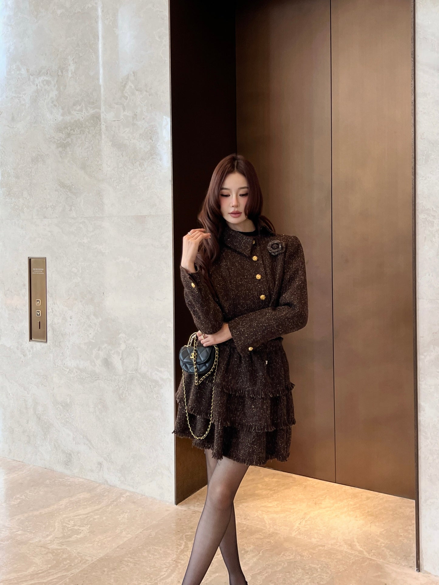 Chan NEW fringe woven skirts