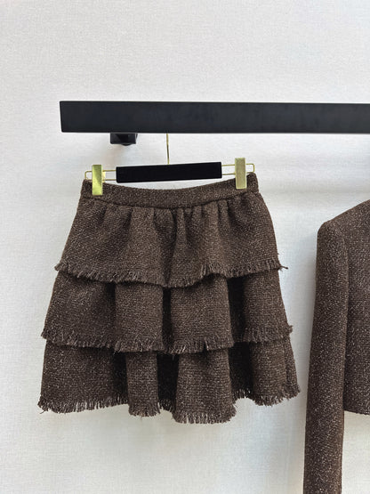 Chan NEW fringe woven skirts