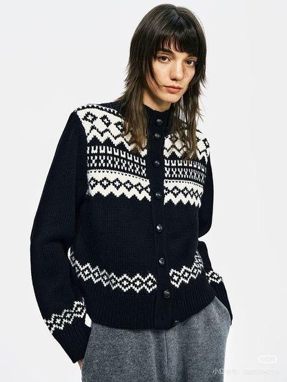 Ral NEW fair isle knit cardigan