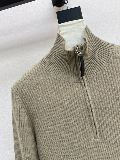 Brun NEW zip-up sweater
