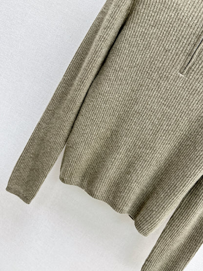 Brun NEW zip-up sweater