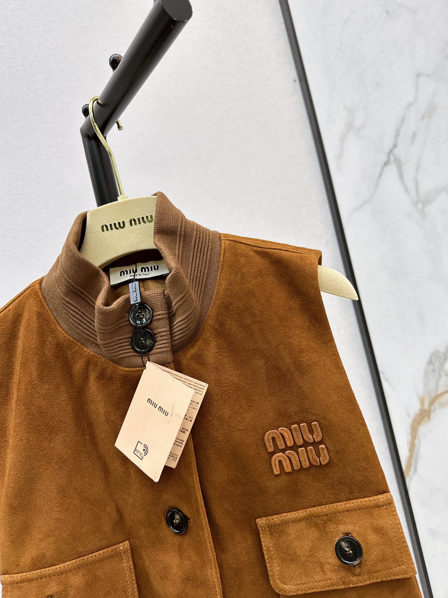 Miu NEW suede vest jacket
