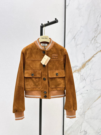 Miu NEW suede feather jacket