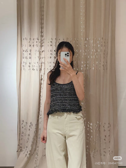 Chan NEW tassel knit camisole