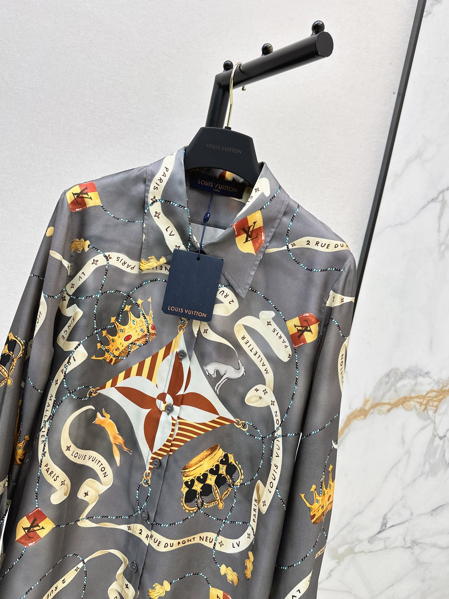 Louis NEW printed silk shirt