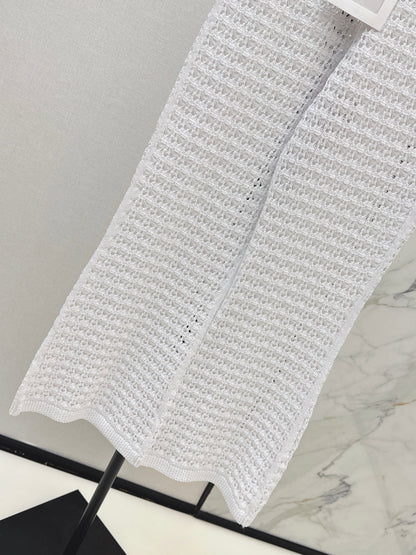 Chan NEW hollow knit pants