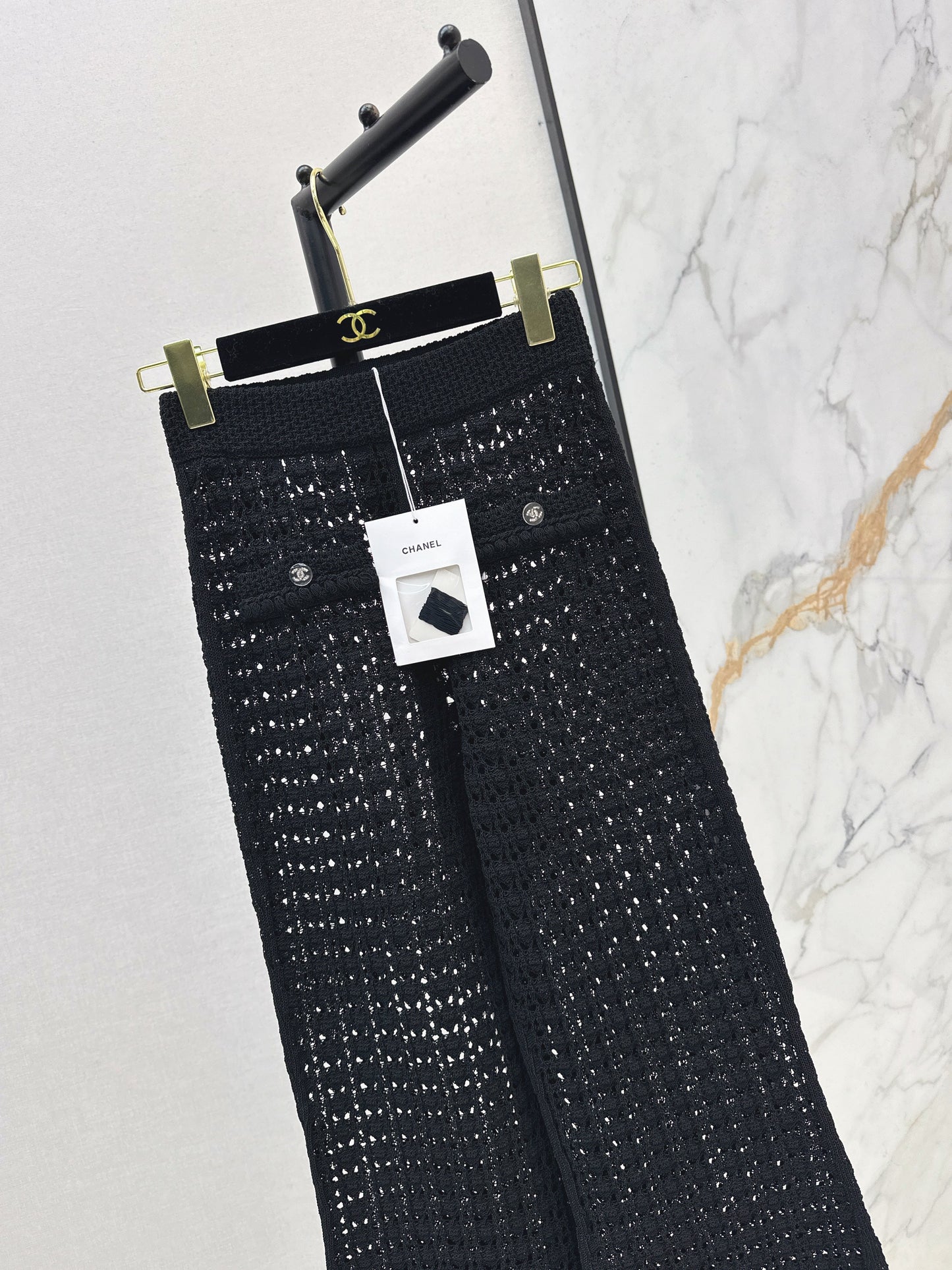 Chan NEW hollow knit pants