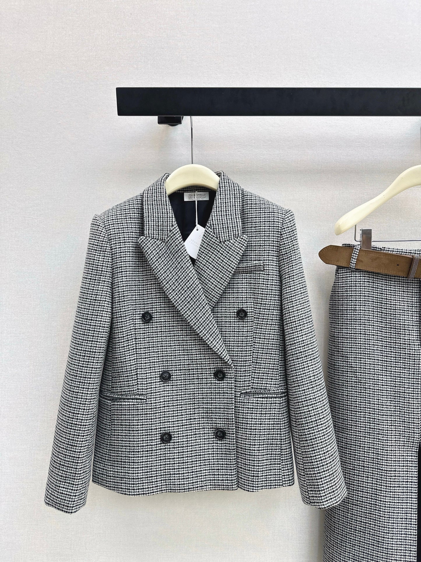 Brun' NEW houndstooth blazer