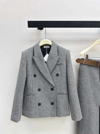 Brun' NEW houndstooth blazer