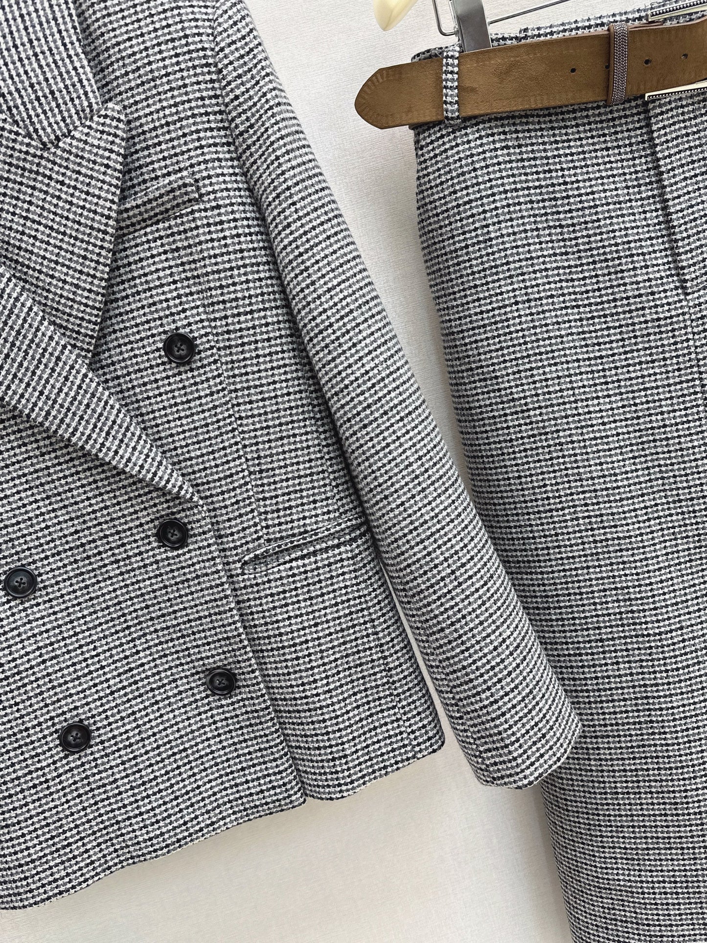 Brun' NEW houndstooth blazer