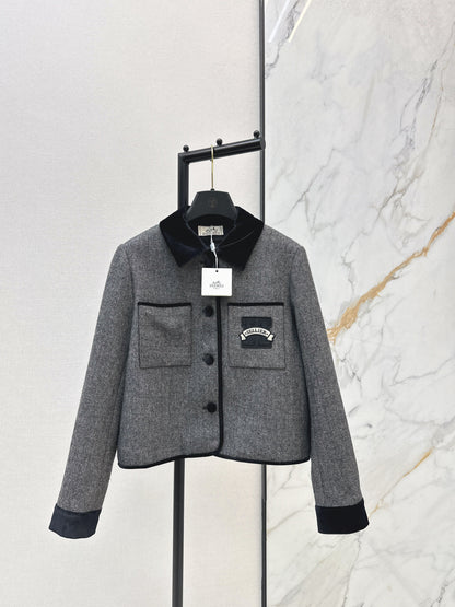 Herm NEW contract velvet jacket