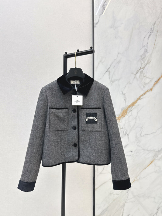 Herm NEW contract velvet jacket