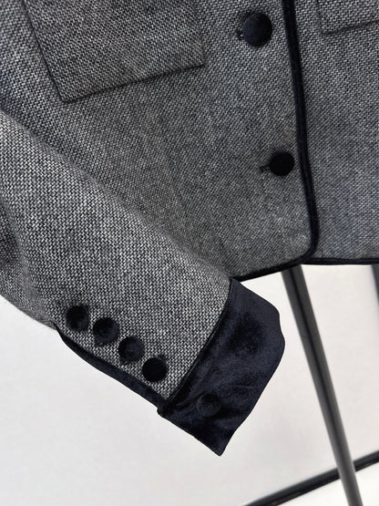 Herm NEW contract velvet jacket