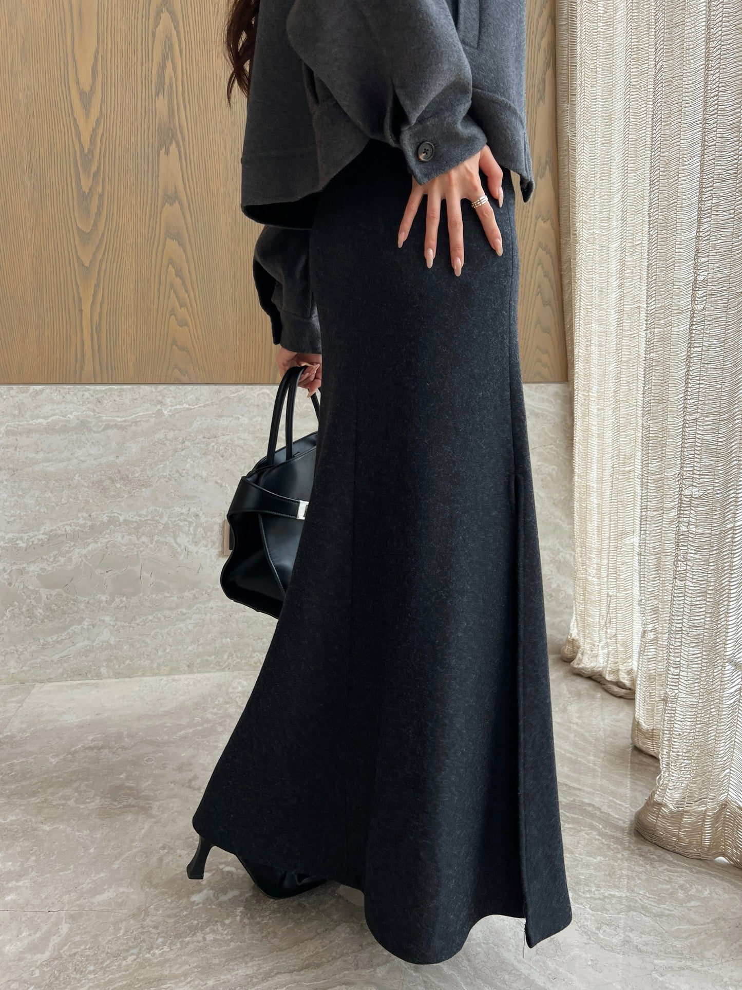 Brun NEW godet skirt