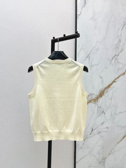 Celi NEW embroidered sleeveless vest