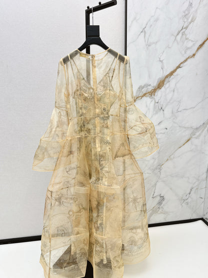 Zimm NEW silk printed dress