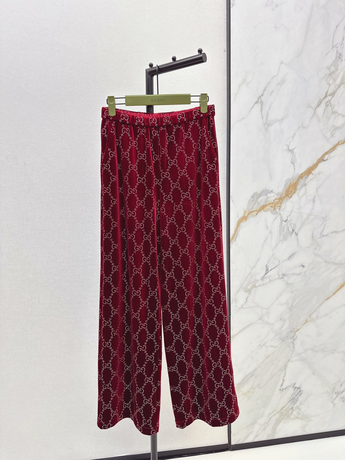 Guc NEW rhinestone suit pants