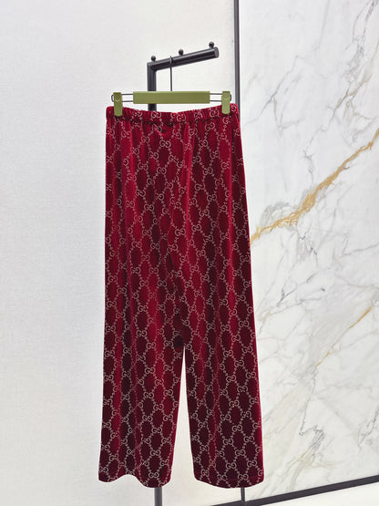 Guc NEW rhinestone suit pants