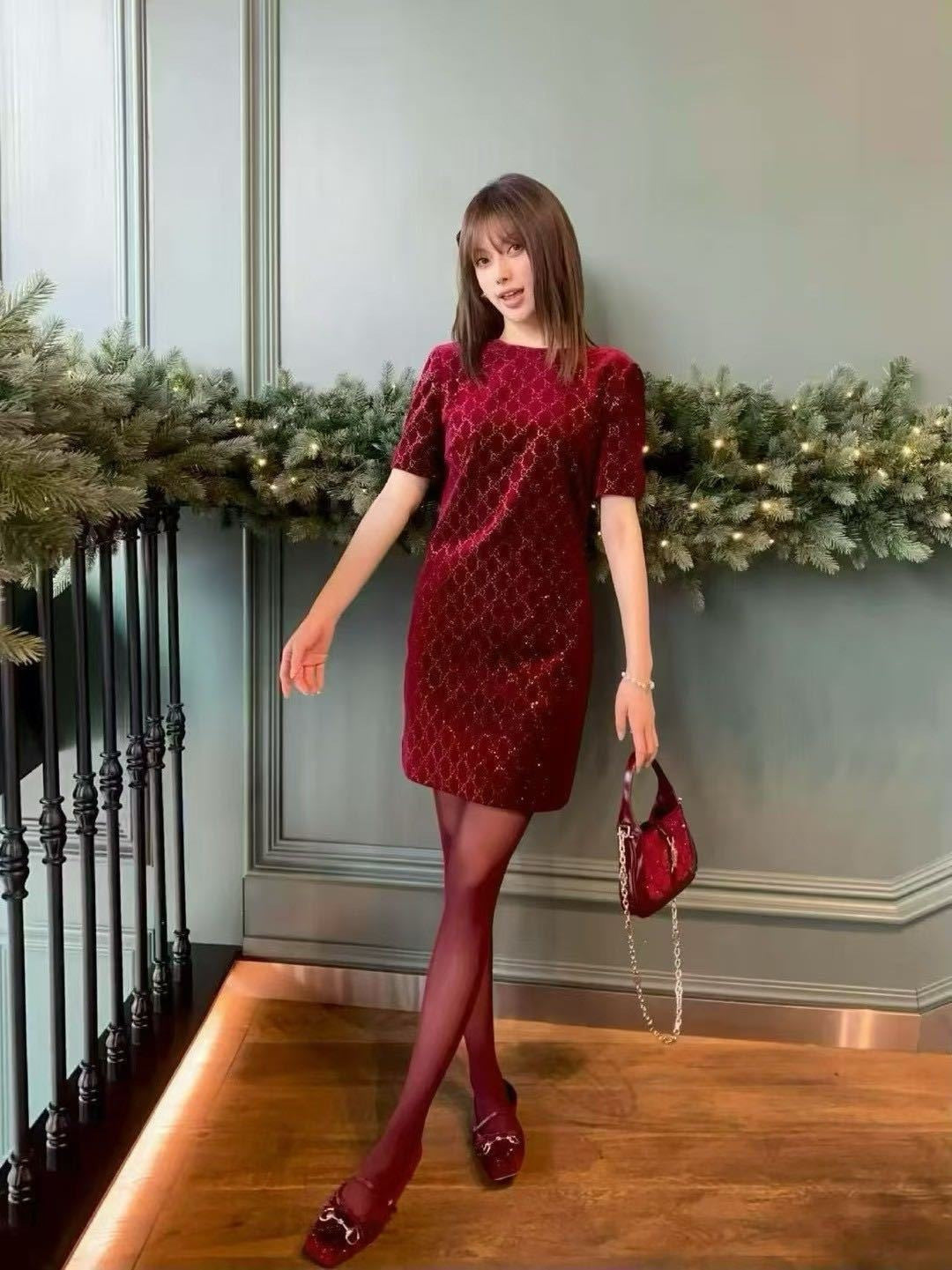 Guc NEW rhinestone dress