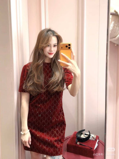 Guc NEW rhinestone dress