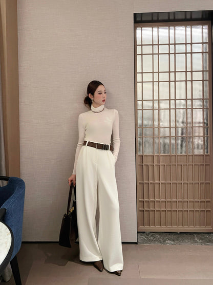 Ral NEW straight pants with belted