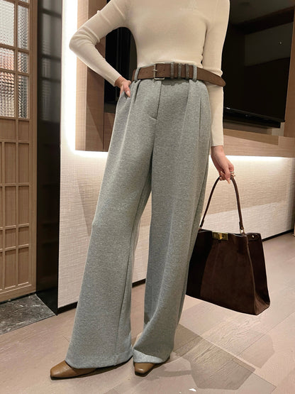 Ral NEW straight pants with belted