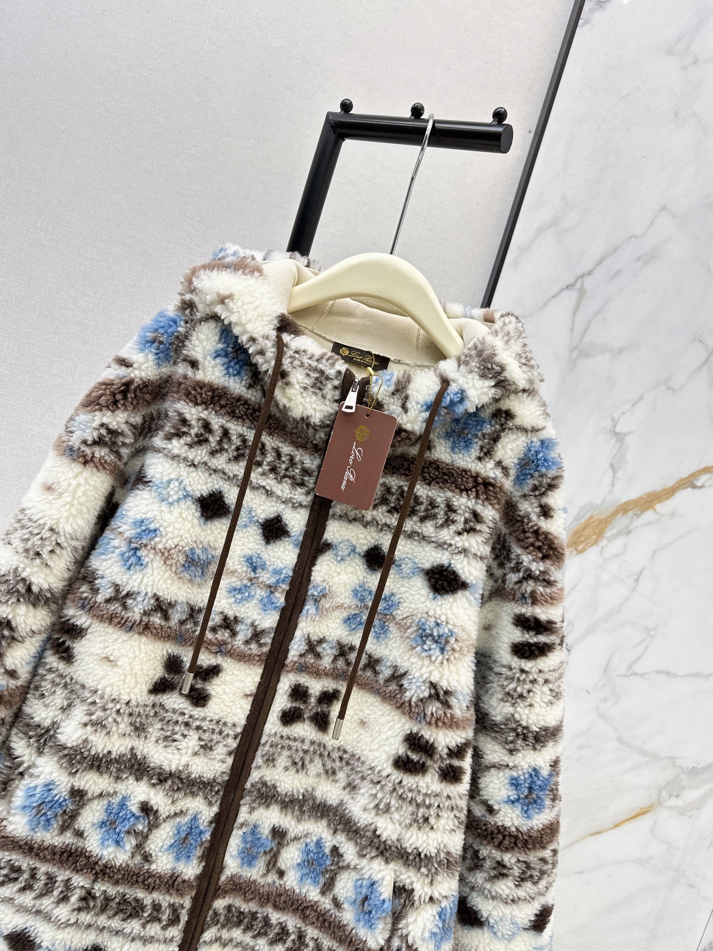 Loro NEW fair isle fleece jacket