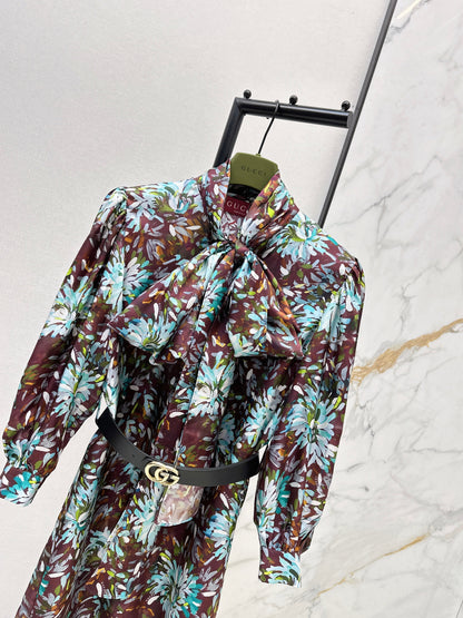 Guc NEW 3d floral print dress