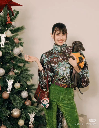 Guc NEW 3d floral print shirts