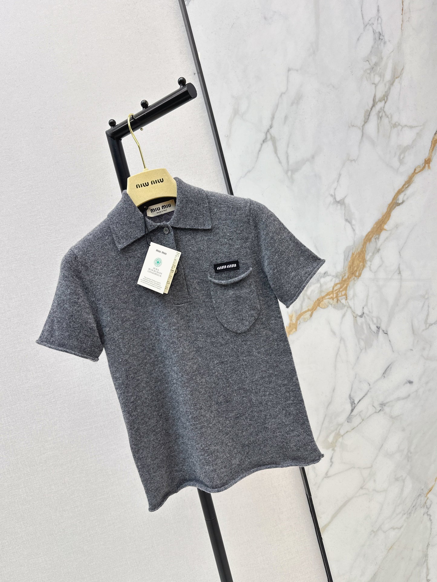 Miu NEW Polo knit shirt