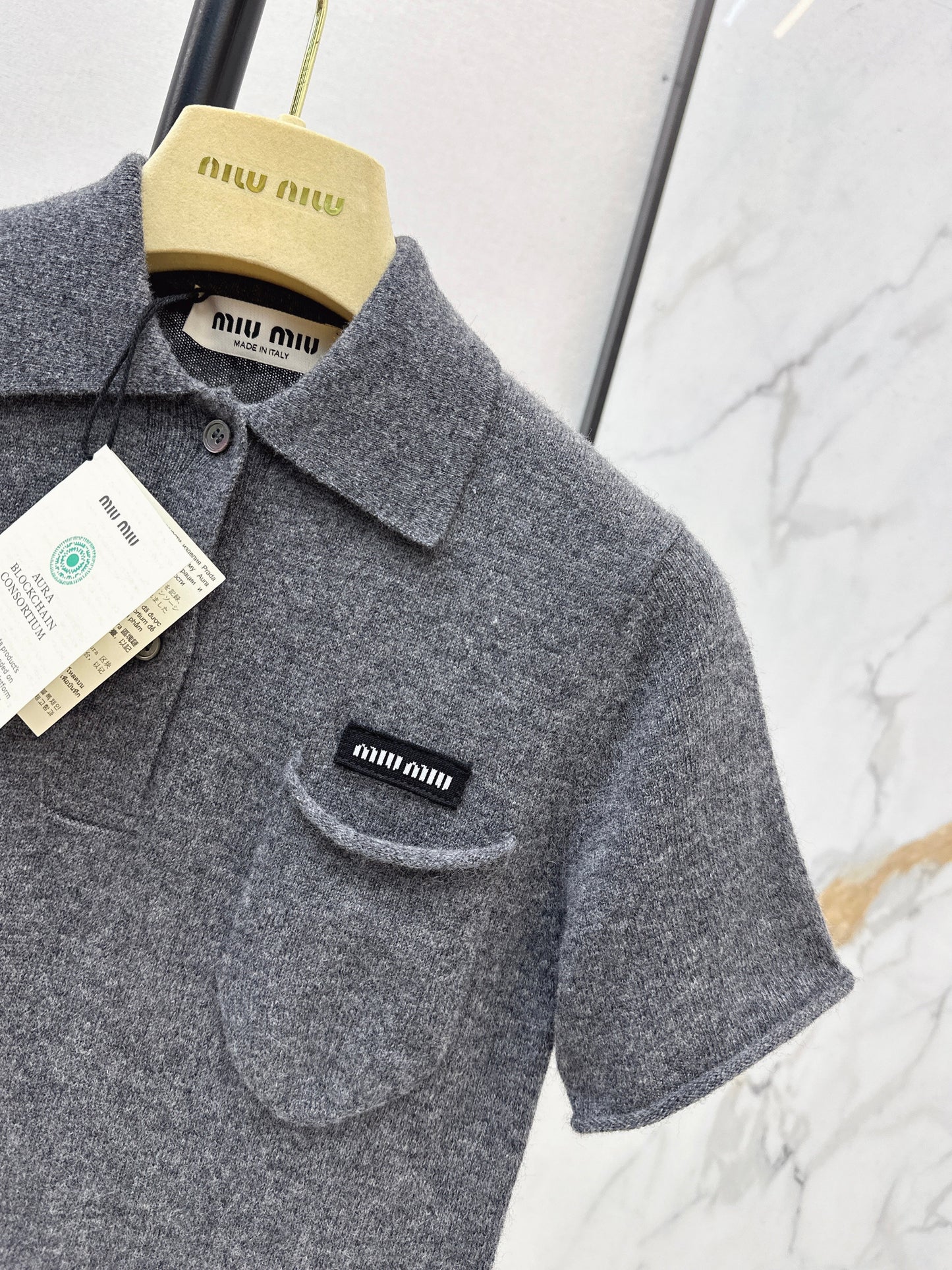 Miu NEW Polo knit shirt