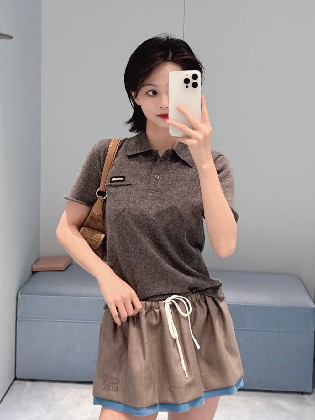 Miu NEW Polo knit shirt