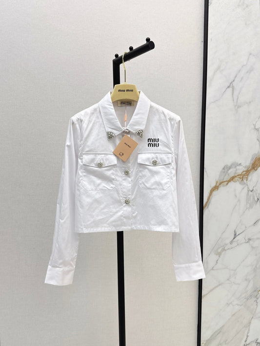 Miu NEW rhinestones shirts