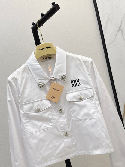 Miu NEW rhinestones shirts