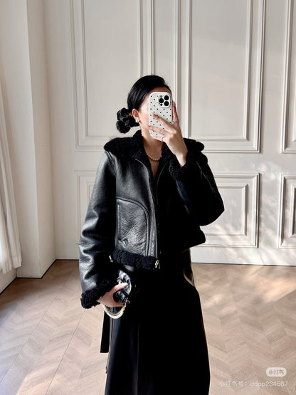 CD NEW reversible fur jacket