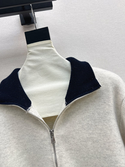 Monc NEW Zippered cardigan jacket