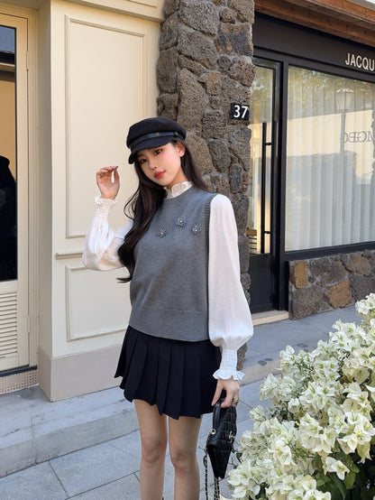 Chan NEW elegant shirts knit vest