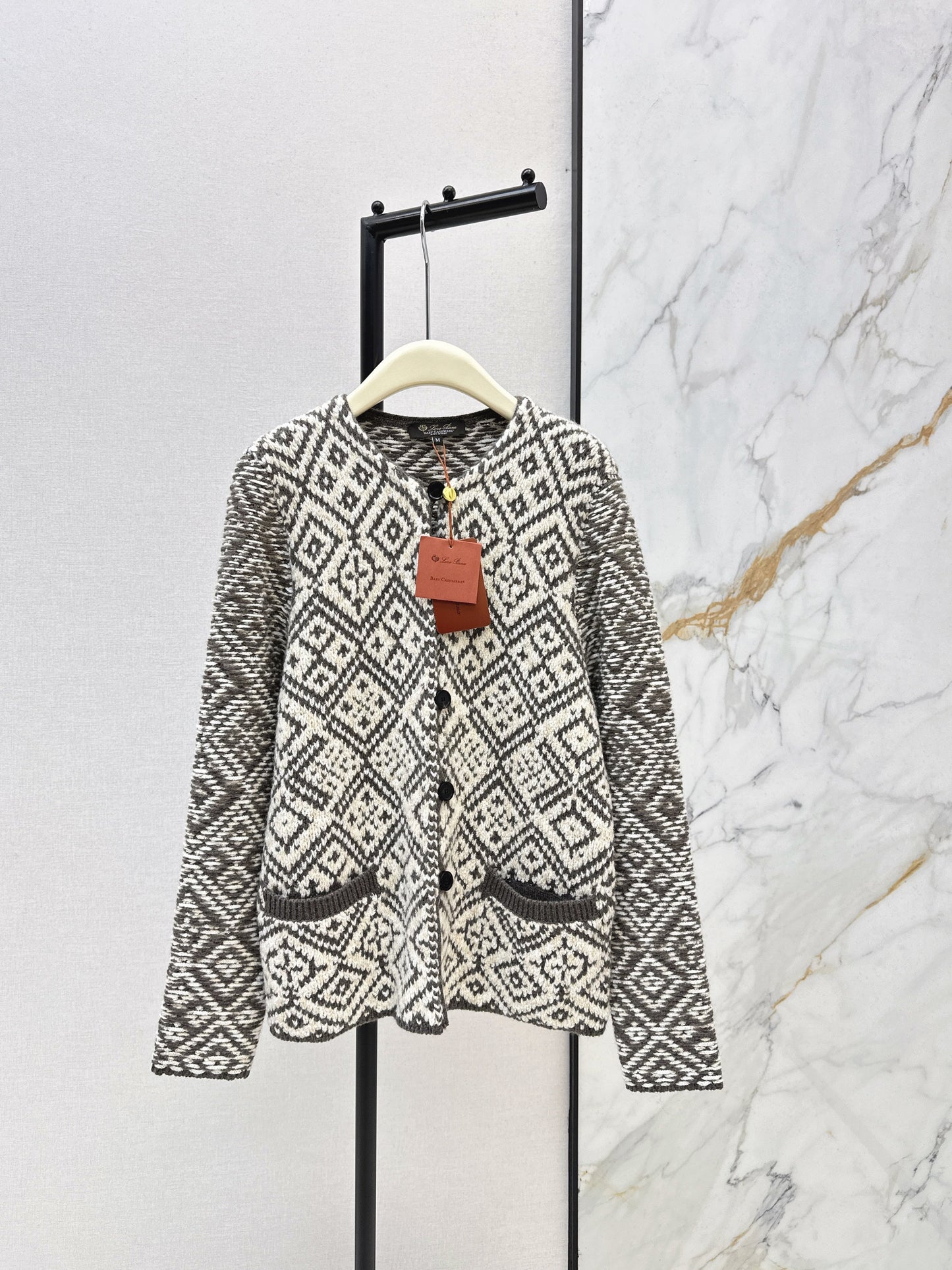 Loro NEW Fair Isle cashmere cardigan