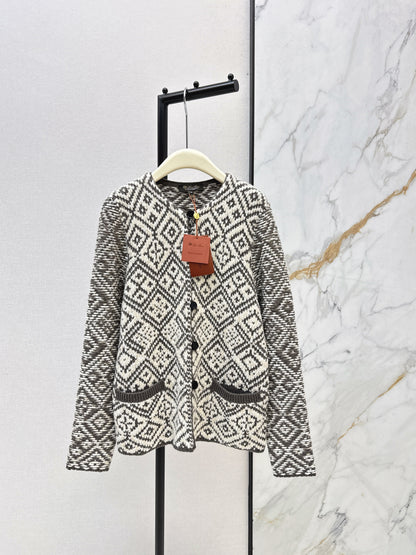 Loro NEW Fair Isle cashmere cardigan