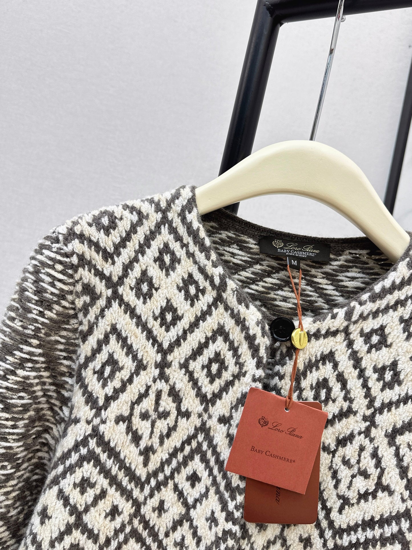 Loro NEW Fair Isle cashmere cardigan