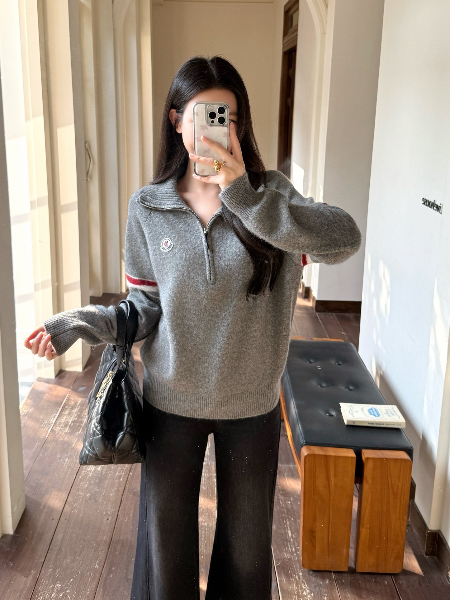 Monc NEW zip-up sweater