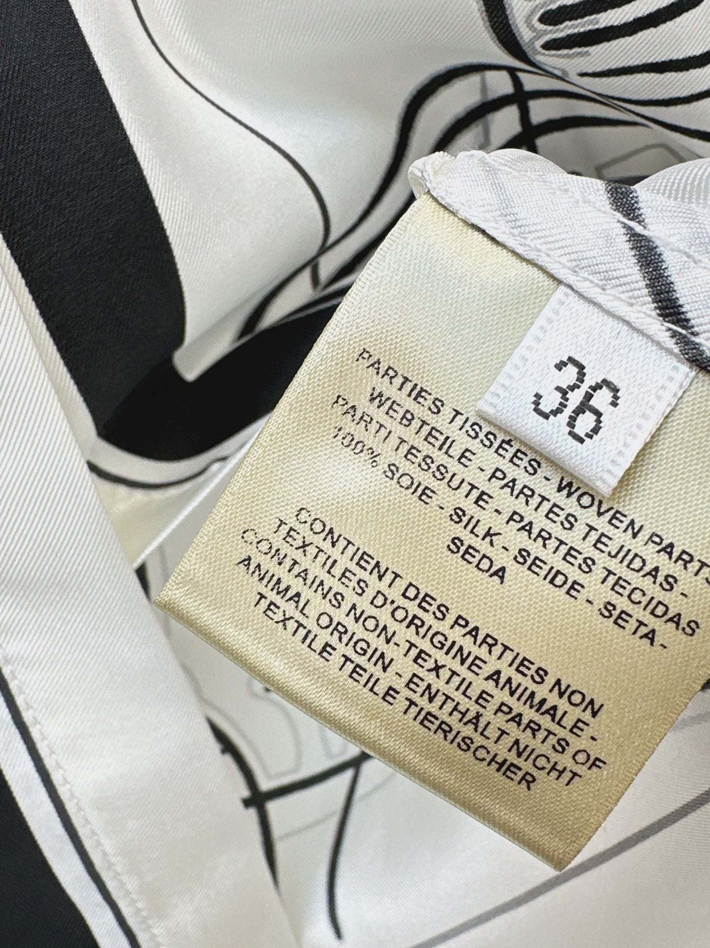 Herm NEW printed silk wide-leg trousers