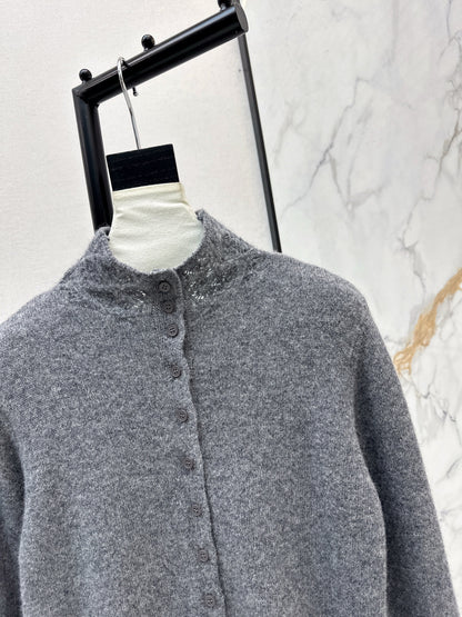 Chol NEW high neck cardigan