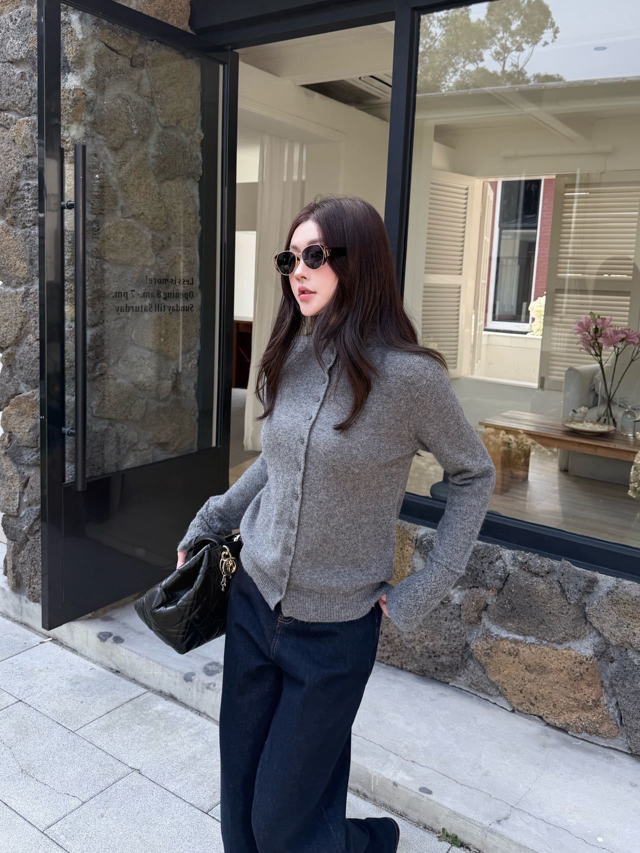 Chol NEW high neck cardigan