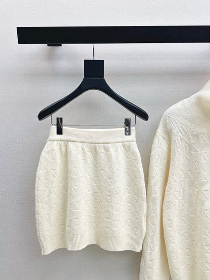 Miu NEW Jacquard knit suit