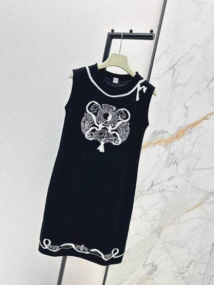 Herm NEW jacquard sleeveless dress