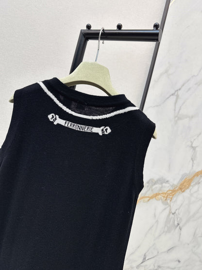 Herm NEW jacquard sleeveless dress