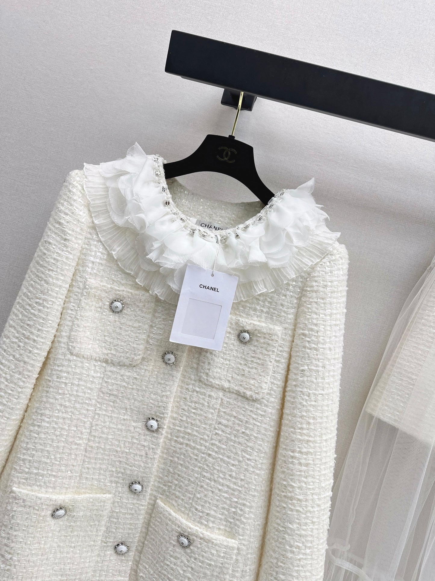 Chan NEW layered ruffle collar jacket